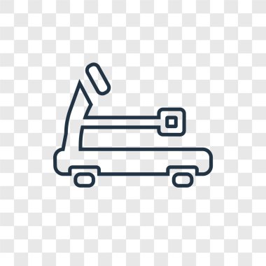 koşu bandı simgesi modaya uygun bir tasarım tarzı. koşu bandı simgesi üzerinde şeffaf arka plan izole. koşu bandı vektör simgesi basit ve modern düz simgesi web sitesi, mobil, logo, app, UI. koşu bandı simge vektör çizim, Eps10.