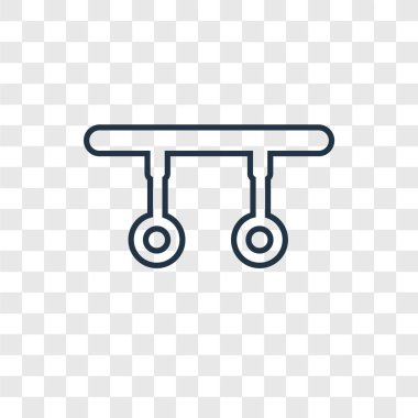 modaya uygun bir tasarım tarzı yüzük simgesi. saydam arka plan üzerinde izole simgesi halkalar. Yüzük simgesi basit vektör ve modern düz UI uygulaması, web sitesi, mobil, logo, sembol. simge vektör çizim, Eps10 yüzük.