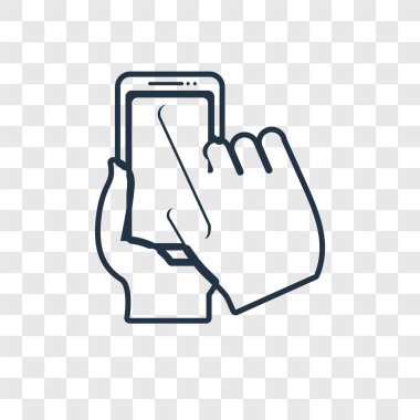 modaya uygun bir tasarım tarzı Smartphone simgesi. saydam arka plan üzerinde izole smartphone simgesi. akıllı telefon vektör simgesi basit ve modern düz simgesi web sitesi, mobil, logo, app, UI. Smartphone simge vektör çizim, Eps10.