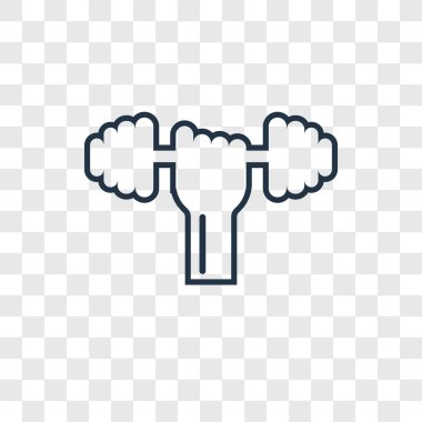 modaya uygun bir tasarım tarzı dumbbell simgesi. saydam arka plan üzerinde izole dumbbell simgesi. Dumbbell vektör simgesi basit ve modern düz simgesi web sitesi, mobil, logo, app, UI. Dumbbell simge vektör çizim, Eps10.