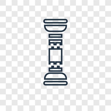 modaya uygun bir tasarım tarzı ayağı simgesi. saydam arka plan üzerinde izole ayağı simgesi. ayağı simgesi basit vektör ve modern düz UI uygulaması, web sitesi, mobil, logo, sembol. ayağı simge vektör çizim, Eps10.