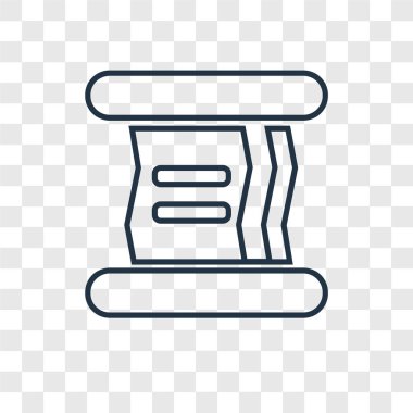 modaya uygun bir tasarım tarzı kağıt simgesi. Kağıt simgesi üzerinde şeffaf arka plan izole. kağıt vektör simgesi basit ve modern düz simgesi web sitesi, mobil, logo, app, UI. Kağıt simge vektör çizim, Eps10.