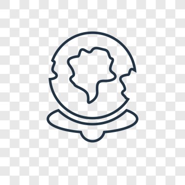 modaya uygun bir tasarım tarzı dünya simgesi. Dünya simgesi üzerinde şeffaf arka plan izole. Dünya vektör simgesi basit ve modern düz simgesi web sitesi, mobil, logo, app, UI. Dünya simge vektör çizim, Eps10.