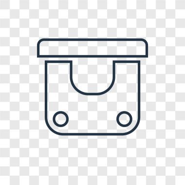 modaya uygun bir tasarım tarzı kutusu simgesi. saydam arka plan üzerinde izole kutusu simgesi. Kutu vektör simgesi basit ve modern düz simgesi web sitesi, mobil, logo, app, için Kullanıcı arabirimi. kutusu simge vektör çizim, Eps10.