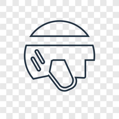 modaya uygun bir tasarım tarzı kask simgesi. saydam arka plan üzerinde izole kask simgesi. kask vektör simgesi basit ve modern düz simgesi web sitesi, mobil, logo, app, UI. kask simge vektör çizim, Eps10.