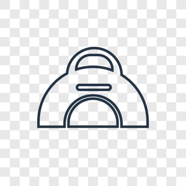 spor çanta idolü modaya uygun bir tasarım tarzı. spor çantası simgesini şeffaf arka plan üzerinde izole. spor çanta vektör simgesi basit ve modern düz simgesi web sitesi, mobil, logo, app, UI. spor çanta simge vektör çizim, Eps10.