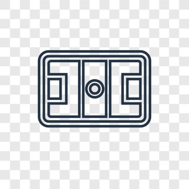 modaya uygun bir tasarım tarzı hokey maskesi simgesi. Hokey maskesi simgesi üzerinde şeffaf arka plan izole. Hokey maskesi vektör simgesi basit ve modern düz simgesi web sitesi, mobil, logo, app, UI. Hokey maskesi simge vektör çizim, Eps10.