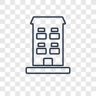 modaya uygun bir tasarım tarzı bina simgesini. saydam arka plan üzerinde izole simgesi bina. vektör simgesi basit ve modern düz simgesi web sitesi, mobil, logo, app, bina UI. simge vektör çizim, Eps10 bina.