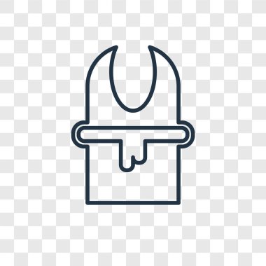 modaya uygun bir tasarım tarzı bornoz simgesi. saydam arka plan üzerinde izole bornoz simgesi. bornoz vektör simgesi basit ve modern düz simgesi web sitesi, mobil, logo, app, UI. bornoz simge vektör çizim, Eps10.