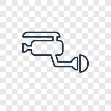 modaya uygun bir tasarım tarzı CCTV simgesi. cctv simgesi üzerinde şeffaf arka plan izole. CCTV vektör simgesi basit ve modern düz simgesi web sitesi, mobil, logo, app, UI. CCTV simge vektör çizim, Eps10.