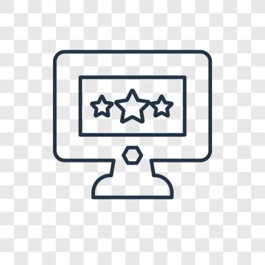 monitör simgesini modaya uygun bir tasarım tarzı. saydam arka plan üzerinde izole monitör simgesini. monitör vektör simgesi basit ve modern düz simgesi web sitesi, mobil, logo, app, UI. simge vektör çizim, Eps10 izlemek.