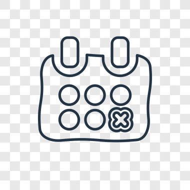 modaya uygun bir tasarım tarzı randevu simgesi. randevu simgesi üzerinde şeffaf arka plan izole. randevu vektör simgesi basit ve modern düz simgesi web sitesi, mobil, logo, app, UI. randevu simge vektör çizim, Eps10.