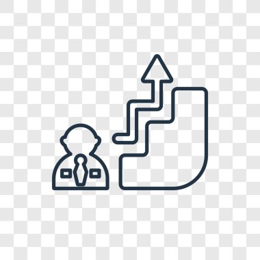 modaya uygun bir tasarım tarzı kariyer simgesi. Kariyer simgesi üzerinde şeffaf arka plan izole. Kariyer vektör simgesi basit ve modern düz simgesi web sitesi, mobil, logo, app, UI. Kariyer simge vektör çizim, Eps10.