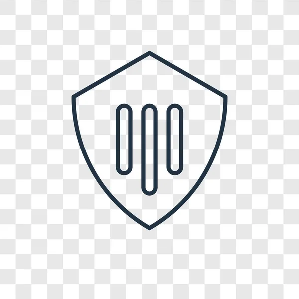 Schutzsymbol Trendigen Design Stil Schutzsymbol Isoliert Auf Transparentem Hintergrund Schutzvektorsymbol — Stockvektor