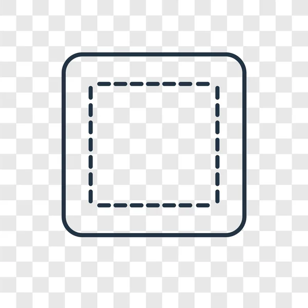 Τετράγωνο Εικονίδιο Στην Μοντέρνα Στυλ Σχεδιασμού Τετράγωνο Εικονίδιο Που Απομονώνονται — Διανυσματικό Αρχείο