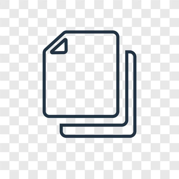Kopiersymbol Trendigen Design Stil Kopiersymbol Isoliert Auf Transparentem Hintergrund Kopieren — Stockvektor