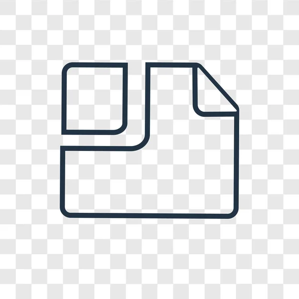 Clip Symbol Trendigen Design Stil Clip Symbol Isoliert Auf Transparentem — Stockvektor
