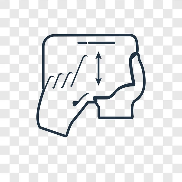 トレンディなデザイン スタイルのタブレットのアイコン タブレットのアイコンが透明な背景に分離されました タブレットの Web サイト アプリ ベクトル アイコン シンプルでモダンなフラット記号 — ストックベクタ