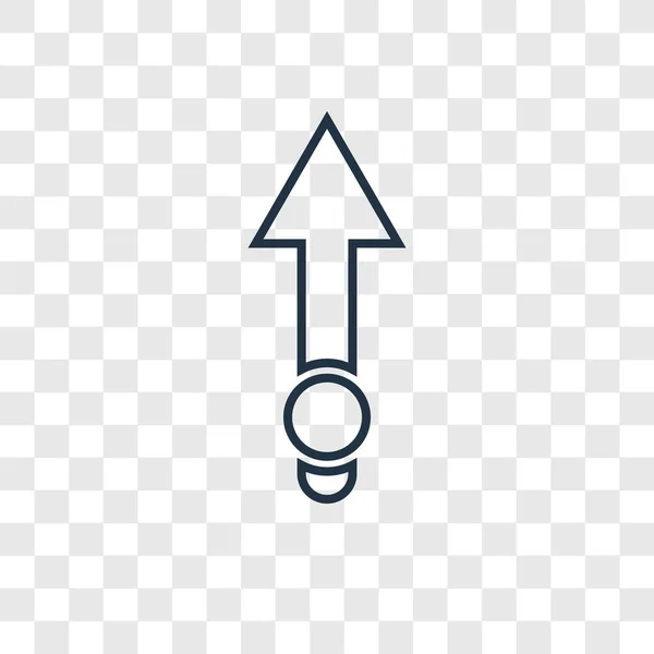 Arrow Icon Trendy Design Style Arrow Icon Isolated Transparent Background — Stock Vector