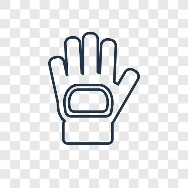 Handschuh Ikone Trendigen Design Stil Handschuh Symbol Isoliert Auf Transparentem — Stockvektor