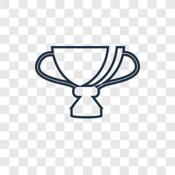 Трофейний Значок Модному Стилі Дизайну Трофей Значок Ізольований Прозорому Фоні — стоковий вектор