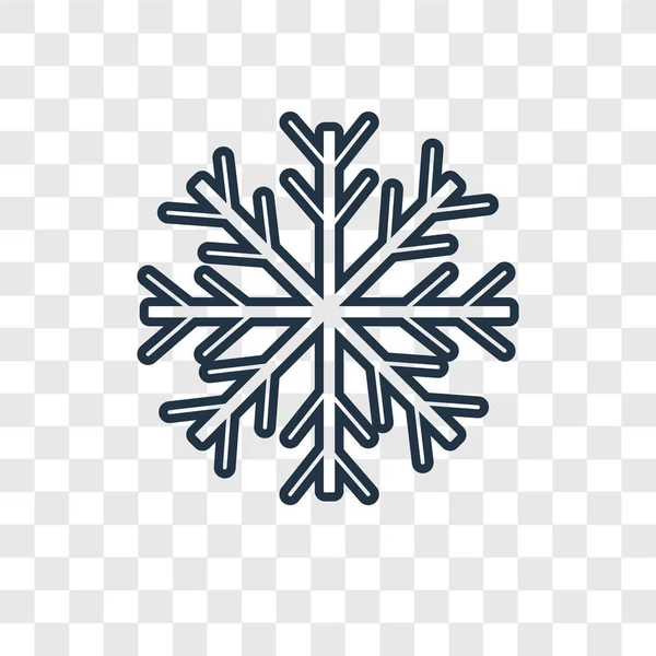 Ikon Kepingan Salju Dalam Gaya Desain Trendi Ikon Snowflake Terisolasi - Stok Vektor