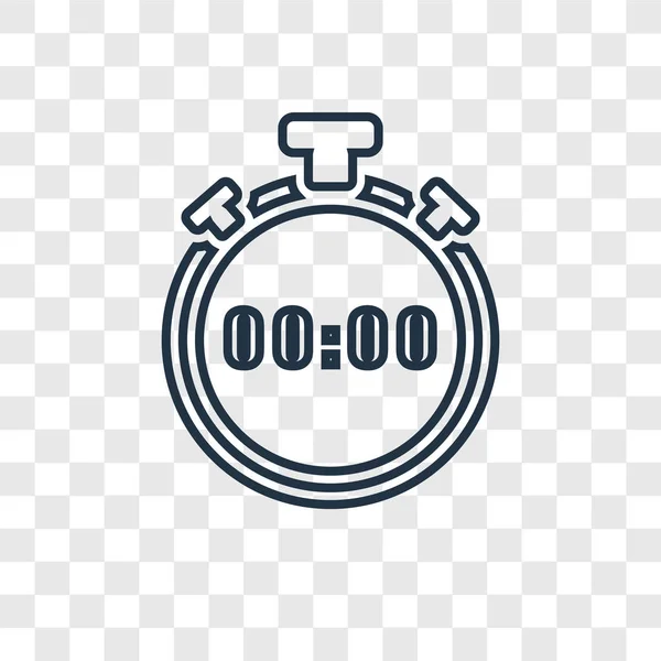 Stopwatch Icon Trendy Design Style Stopwatch Icon Isolated Transparent Background — Stock Vector