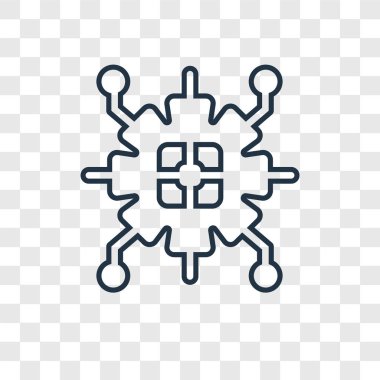 modaya uygun bir tasarım tarzı CPU simgesi. cpu simgesi üzerinde şeffaf arka plan izole. CPU vektör simgesi basit ve modern düz simgesi web sitesi, mobil, logo, app, UI. CPU simge vektör çizim, Eps10.