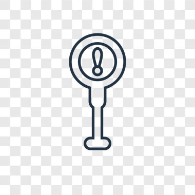 modaya uygun bir tasarım tarzı tehlike simgesi. saydam arka plan üzerinde izole tehlike simgesi. tehlike vektör simgesi basit ve modern düz simgesi web sitesi, mobil, logo, app, UI. tehlike simge vektör çizim, Eps10.