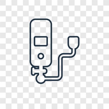 modaya uygun bir tasarım tarzı oksijen simgesi. Oksijen simgesi üzerinde şeffaf arka plan izole. Oksijen vektör simgesi basit ve modern düz simgesi web sitesi, mobil, logo, app, UI. Oksijen simge vektör çizim, Eps10.