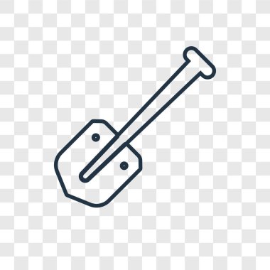 modaya uygun bir tasarım tarzı kürek simgesi. saydam arka plan üzerinde izole kürek simgesi. vektör simgesi basit ve modern düz simgesi web sitesi, mobil, logo, app, kürek UI. kürek simge vektör çizim, Eps10.