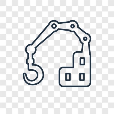 modaya uygun bir tasarım tarzı kanca simgesi. saydam arka plan üzerinde izole simgesi kanca. vektör simgesi basit ve modern düz simgesi web sitesi, mobil, logo, app, kanca UI. kanca simge vektör çizim, Eps10.