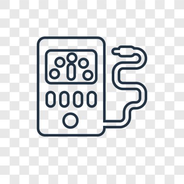 modaya uygun bir tasarım tarzı termometre simgesi. saydam arka plan üzerinde izole termometre simgesi. Termometre vektör simgesi basit ve modern düz simgesi web sitesi, mobil, logo, app, UI. Termometre simge vektör çizim, Eps10.