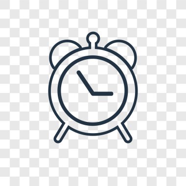 modaya uygun bir tasarım tarzı alarm simgesi. alarm simgesi üzerinde şeffaf arka plan izole. Alarm vektör simgesi basit ve modern düz simgesi web sitesi, mobil, logo, app, UI. Alarm simge vektör çizim, Eps10.