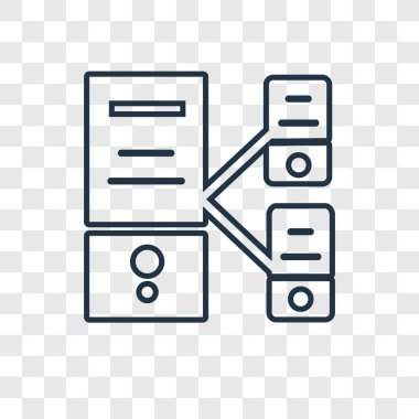 modaya uygun bir tasarım tarzı sunucu simgesi. server simgesinin üzerinde şeffaf arka plan izole. sunucu vektör simgesi basit ve modern düz simgesi web sitesi, mobil, logo, app, UI. Server simge vektör çizim, Eps10.