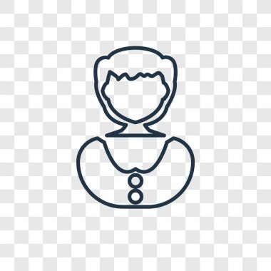 modaya uygun bir tasarım tarzı katip simgesi. saydam arka plan üzerinde izole katip simgesi. katip vektör simgesi basit ve modern düz simgesi web sitesi, mobil, logo, app, UI. katip simge vektör çizim, Eps10.