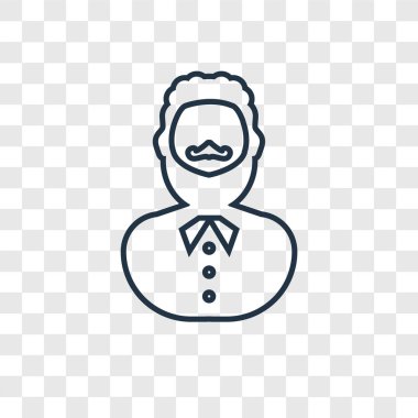 modaya uygun bir tasarım tarzı hipster simgesi. saydam arka plan üzerinde izole hipster simgesi. yenilikçi vektör simgesi basit ve modern düz simgesi web sitesi, mobil, logo, app, UI. hipster simge vektör çizim, Eps10.