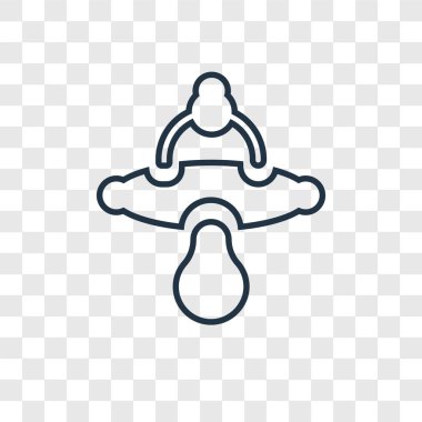 modaya uygun bir tasarım tarzı emzik simgesi. saydam arka plan üzerinde izole emzik simgesi. Emzik vektör simgesi basit ve modern düz simgesi web sitesi, mobil, logo, app, UI. Emzik simge vektör çizim, Eps10.