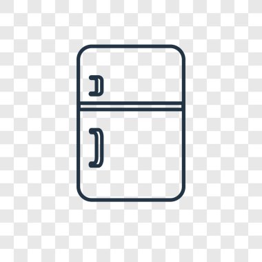 modaya uygun bir tasarım tarzı buzdolabı simgesi. saydam arka plan üzerinde izole buzdolabı simgesi. buzdolabı vektör simgesi basit ve modern düz simgesi web sitesi, mobil, logo, app, UI. buzdolabı simge vektör çizim, Eps10.