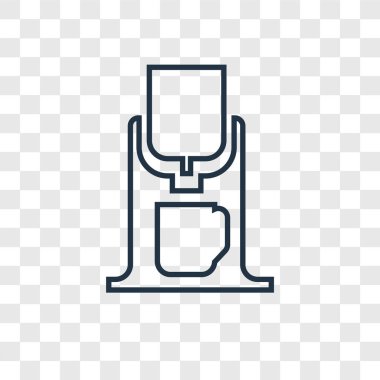 kahve makinesi simgesini modaya uygun bir tasarım tarzı. kahve makinesi simgesini şeffaf arka plan üzerinde izole. kahve makinesi vektör simgesi basit ve modern düz simgesi web sitesi, mobil, logo, app, UI. kahve makinesi simge vektör çizim, Eps10.