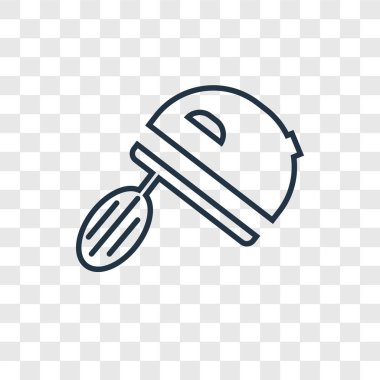 karıştırıcı simgesini modaya uygun bir tasarım tarzı. karıştırıcı simgesini şeffaf arka plan üzerinde izole. Mikser vektör simgesi basit ve modern düz simgesi web sitesi, mobil, logo, app, UI. Mikser simge vektör çizim, Eps10.