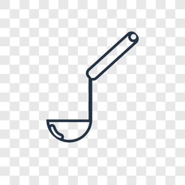 modaya uygun bir tasarım tarzı kepçe simgesi. Kepçe simgesi üzerinde şeffaf arka plan izole. Kepçe vektör simgesi basit ve modern düz simgesi web sitesi, mobil, logo, app, UI. Kepçe simge vektör çizim, Eps10.