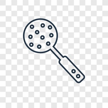 modaya uygun bir tasarım tarzı kepçe simgesi. Kepçe simgesi üzerinde şeffaf arka plan izole. Kepçe vektör simgesi basit ve modern düz simgesi web sitesi, mobil, logo, app, UI. Kepçe simge vektör çizim, Eps10.