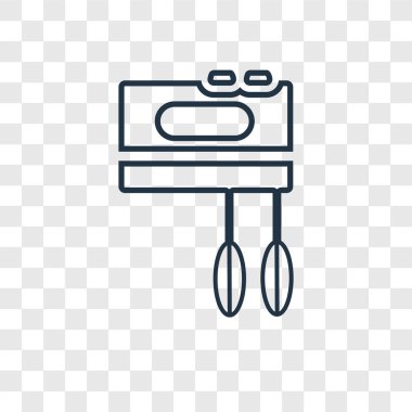 karıştırıcı simgesini modaya uygun bir tasarım tarzı. karıştırıcı simgesini şeffaf arka plan üzerinde izole. Mikser vektör simgesi basit ve modern düz simgesi web sitesi, mobil, logo, app, UI. Mikser simge vektör çizim, Eps10.