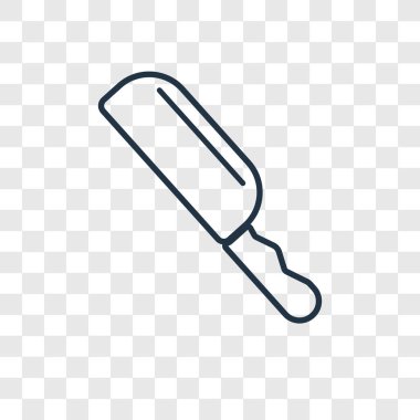 modaya uygun bir tasarım tarzı bıçak simgesi. saydam arka plan üzerinde izole bıçak simgesi. bıçak vektör simgesi basit ve modern düz simgesi web sitesi, mobil, logo, app, UI. bıçak simge vektör çizim, Eps10.