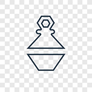 modaya uygun bir tasarım tarzı parfüm simgesi. saydam arka plan üzerinde izole parfüm simgesi. Parfüm vektör simgesi basit ve modern düz simgesi web sitesi, mobil, logo, app, UI. Parfüm simge vektör çizim, Eps10.