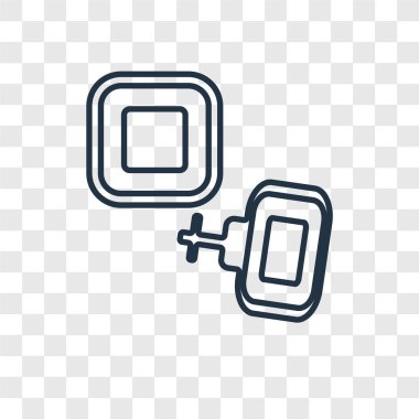 kol düğmesi simgesi modaya uygun bir tasarım tarzı. kol düğmesi simgesi üzerinde şeffaf arka plan izole. kol düğmesi simgesi basit vektör ve modern düz UI uygulaması, web sitesi, mobil, logo, sembol. Kol düğmeleri simge vektör çizim, Eps10.