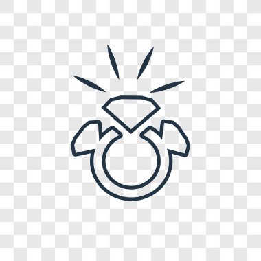 modaya uygun bir tasarım tarzı elmas yüzük simgesi. elmas yüzük simgesi üzerinde şeffaf arka plan izole. elmas yüzük vektör simgesi basit ve modern düz simgesi web sitesi, mobil, logo, app, UI. elmas yüzük simge vektör çizim, Eps10.