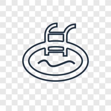 modaya uygun bir tasarım tarzı yüzme havuzu simgesi. Yüzme Havuzu simgesi üzerinde şeffaf arka plan izole. Yüzme Havuzu vektör simgesi basit ve modern düz simgesi web sitesi, mobil, logo, app, UI. Yüzme Havuzu simge vektör çizim, Eps10.