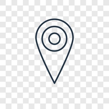 modaya uygun bir tasarım tarzı yer tutucu simgesi. yer tutucu simgesi üzerinde şeffaf arka plan izole. yer tutucu vektör simgesi basit ve modern düz simgesi web sitesi, mobil, logo, app, UI. yer tutucu simge vektör çizim, Eps10.